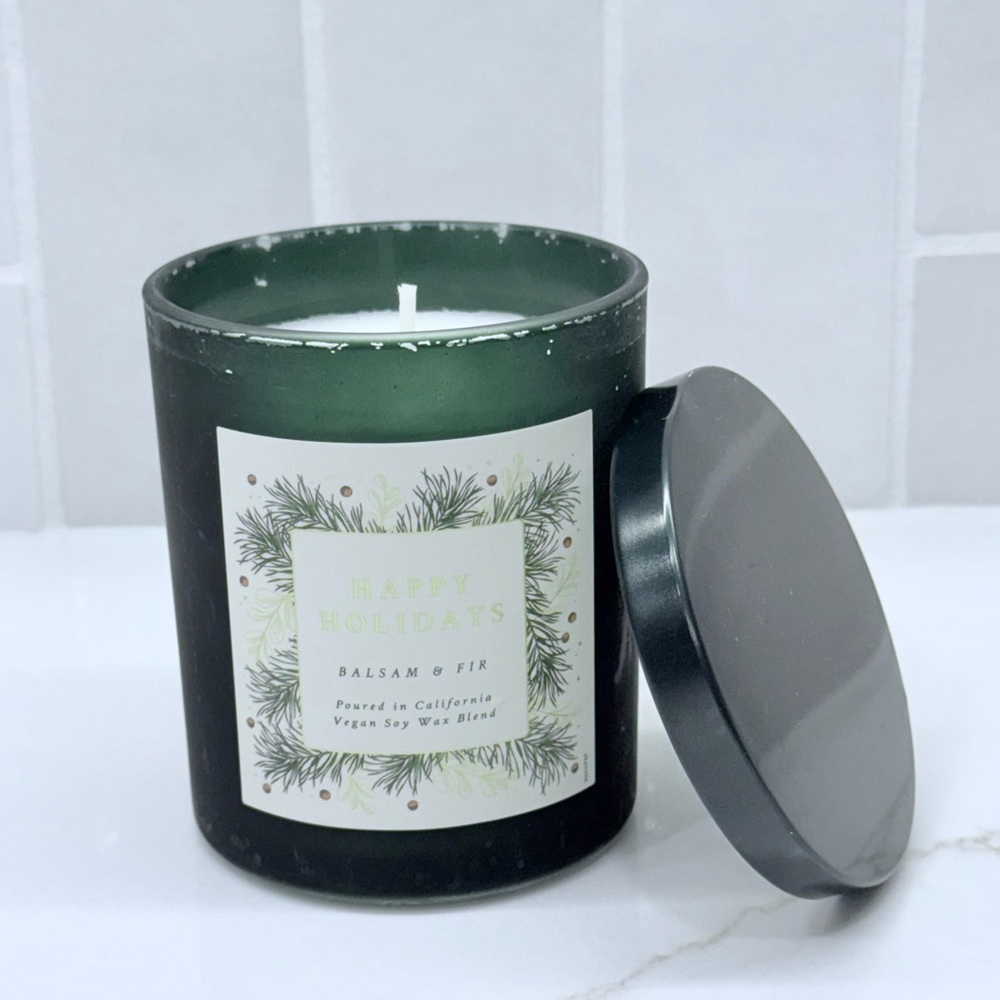 Balsam & Fir Black Candle - Picture 3 of 3